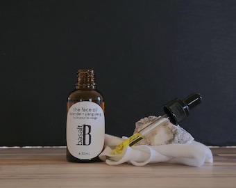 Lightweight Botanical Face Oil | Lavender Ylang Ylang Nourishing Skin Serum
