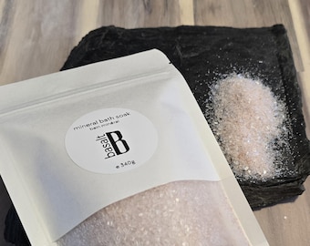 Pink Himalayan Mineral Bath Salts | Relaxing Epsom Salt Bath Soak