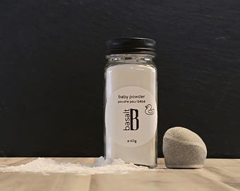 Poudre pour bébés d'arrow-root biologique | Doux petit lot sans talc Fabriqué au Canada