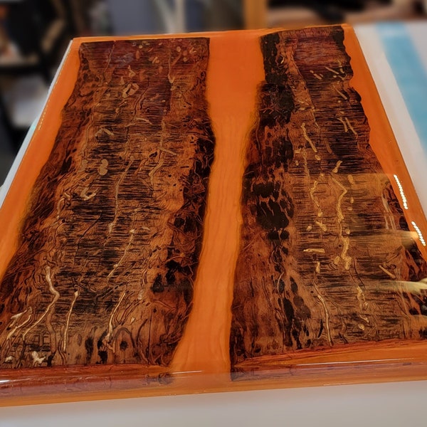Madrone and epoxy table top