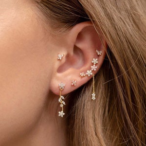 Flower earring set top