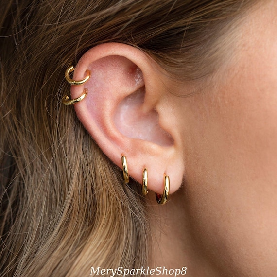 Pcs Ear Cuff Gold Earring Sets Elegant Ear Cuffs, Minimalist
