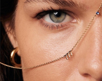 Collar con número de ángel: cadena con colgante de diamantes de imitación personalizada