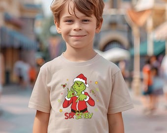 Grinchmas Six Seven Youth Shirt, Funny Christmas Tee