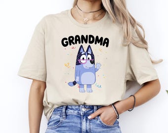 Grandma Bluey Shirt - Cartoon Graphic Tee