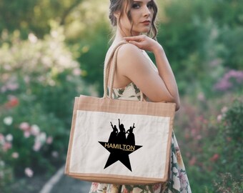 Schuyler Sisters Hamilton Jute Bag, American Musical Gift
