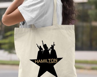 Schuyler Sisters Hamilton Musical 100% Cotton Tote Bag