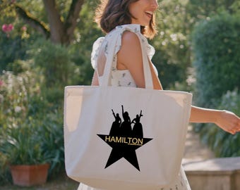 Schuyler Sisters Hamilton Cotton Tote Bag, American Musical Gift