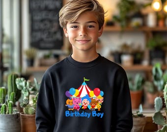 Carnival Birthday Boy Sweatshirt: Plim Plim Circus Hoodie