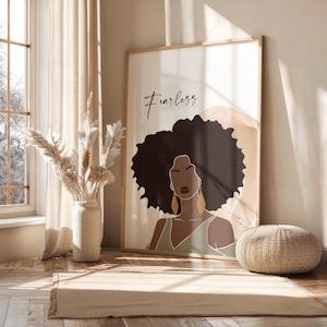 Black Woman Art, African American Wall Art, Black Art Print, Digital Art, INSTANT DOWNLOAD, Printable Wall Art, Black Wall Art, Wall Decor