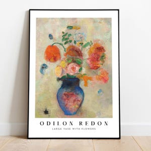 Odilon Redon Floral Print: Symbolist Still Life Artwork (Digital Download)