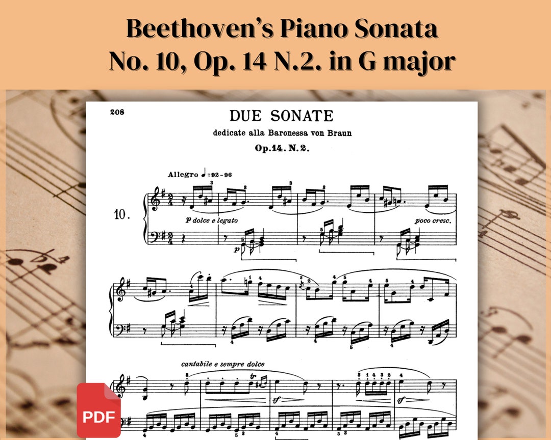 Piano Sheet Music, Ludwig Van Beethoven, Beethoven Music Sheets ...
