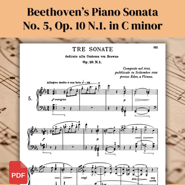 Beethoven Piano Music Sheets, Beethoven Sonata, Beethoven Music Sheets, Piano Sheet Music, Classical Music Sheets, Music Sheets Printable