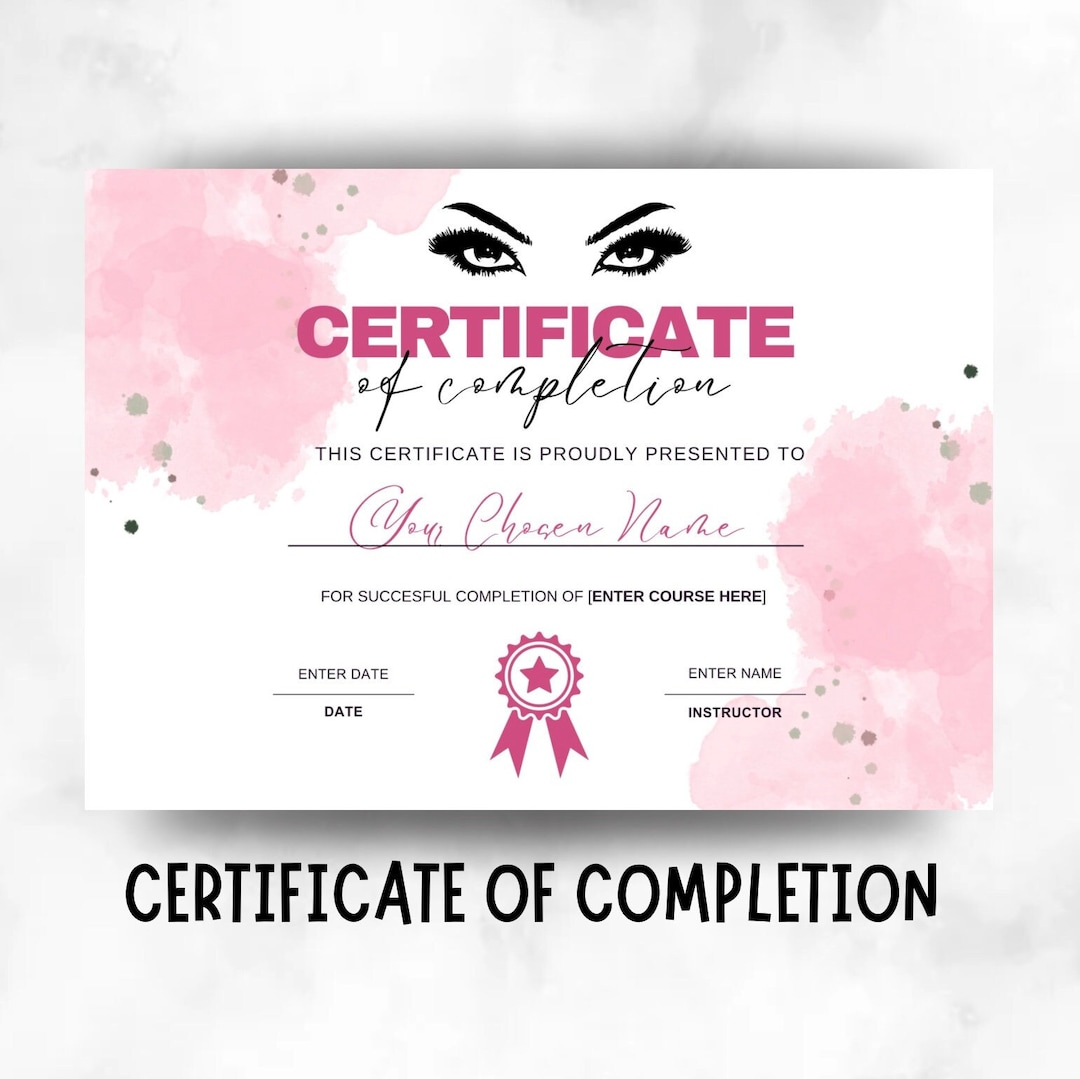 Editable Training Certificate Template Certificate Of Completion Editable Training Certificate Template Certificate Of Completion