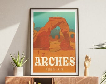 Arches National Park Outdoors Poster for Living Room Hiking Digital Download