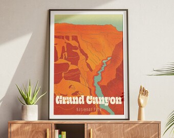 Grand Canyon National Park Outdoors Poster for Living Room Hiking Digital Download