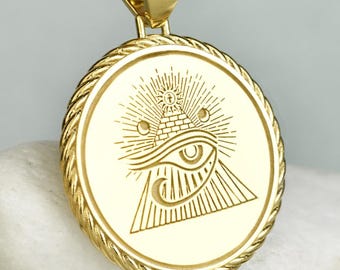 Sterling Silver Eye of Horus Pendant, Egyptian Amulet Necklace