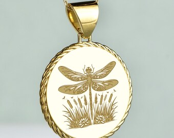 Libelle Halskette, Natur Anhänger, Insekt Schmuck