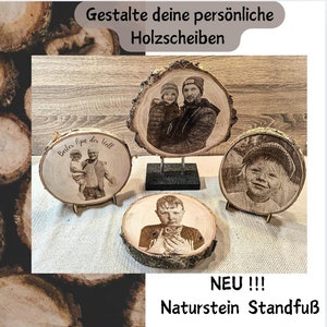 Fotogeschenk  / Fotogravur auf Holz / Geschenkidee / personalisierte Holzscheibe /personalisiertes Geschenk / Beste Freundin / Baumscheibe