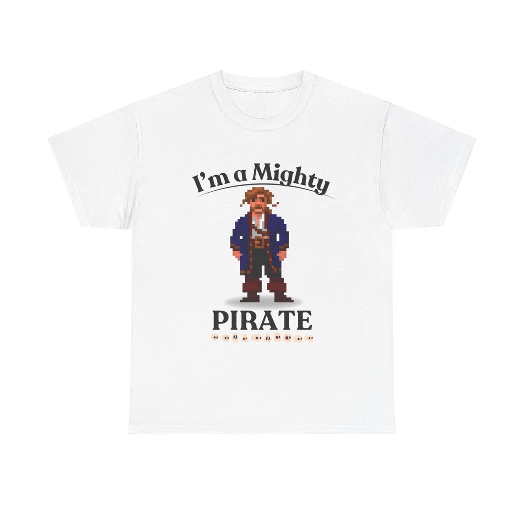 Perfect Mighty Pirate T Shirt! Amazing Guybrush Threepwood T Shirt