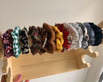 Scrunchies | made from second-hand fabrics | sustainable hair ties for children, size mini small | colorful | handmade unique pieces