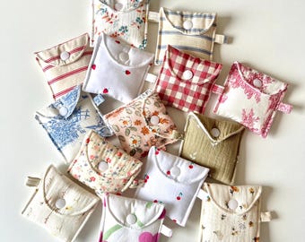 AirPod & AirPod Pro Case 2 Sizes - Fabric Sewn Handmade - Protective Case for Keychain with Padding