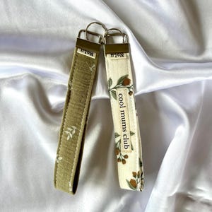 Schlüsselband Stoff Damen | Wristlet Keychain | Musselin Baumwolle | Schlüsselanhänger Handgelenk | fabric key fob boho