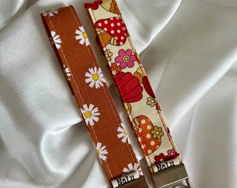 Schlüsselband I Stoff |Wristlet aus Baumwolle  | Keyfob | Schlüsselanhänger genäht | Handgelenk Schlaufe | Boho I Minimalist