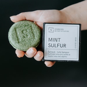 Solid shampoo bar * fresh mint and rosemary * 100% natural