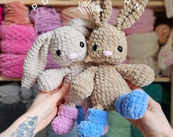 Boots the Bunny Crochet Pattern PDF - Low Sew Amigurumi Plushie