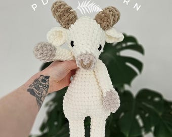 Rosie Ram Crochet Pattern: Low Sew Plushie (PDF Pattern)