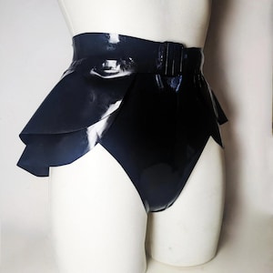 SOLAR Latex Peplum Belt, 2 Tiers, Festival Fashion