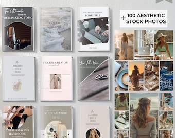 Ebook Cover Template, Book Cover Canva Template, Modern Ebook Cover, Lead Magnet & Coaching Workbook Cover Template, Course Creator Template