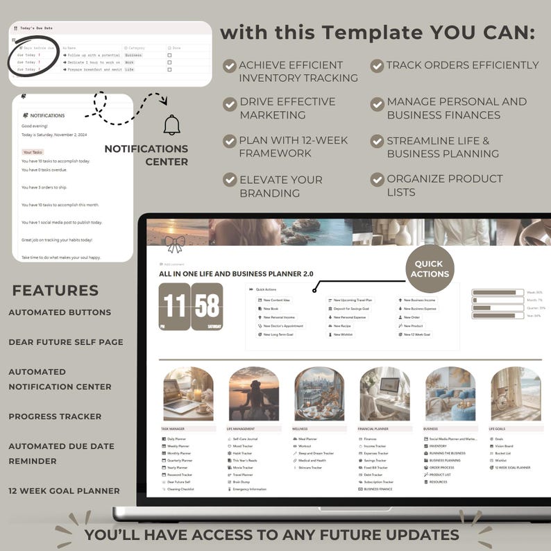 Notion Template Business and Life Planner