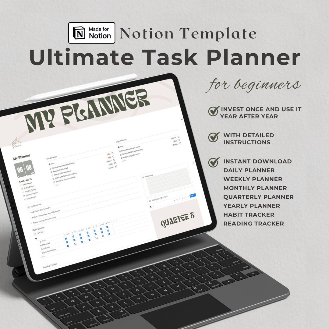 Notion Life Planner Template Notion Planner Notion Business Template ...