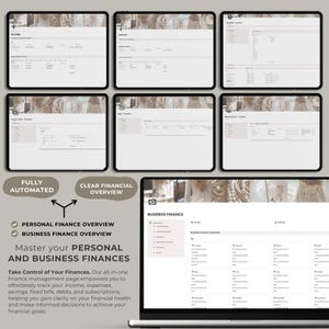 Notion Finance
Personal Finance Tracker
Business Finance Tracker