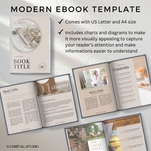 Canva Ebook Template Course Creator Template Workbook Template Coaching Modern Digital Ebook Lead Magnet Template Ebook Canva Template