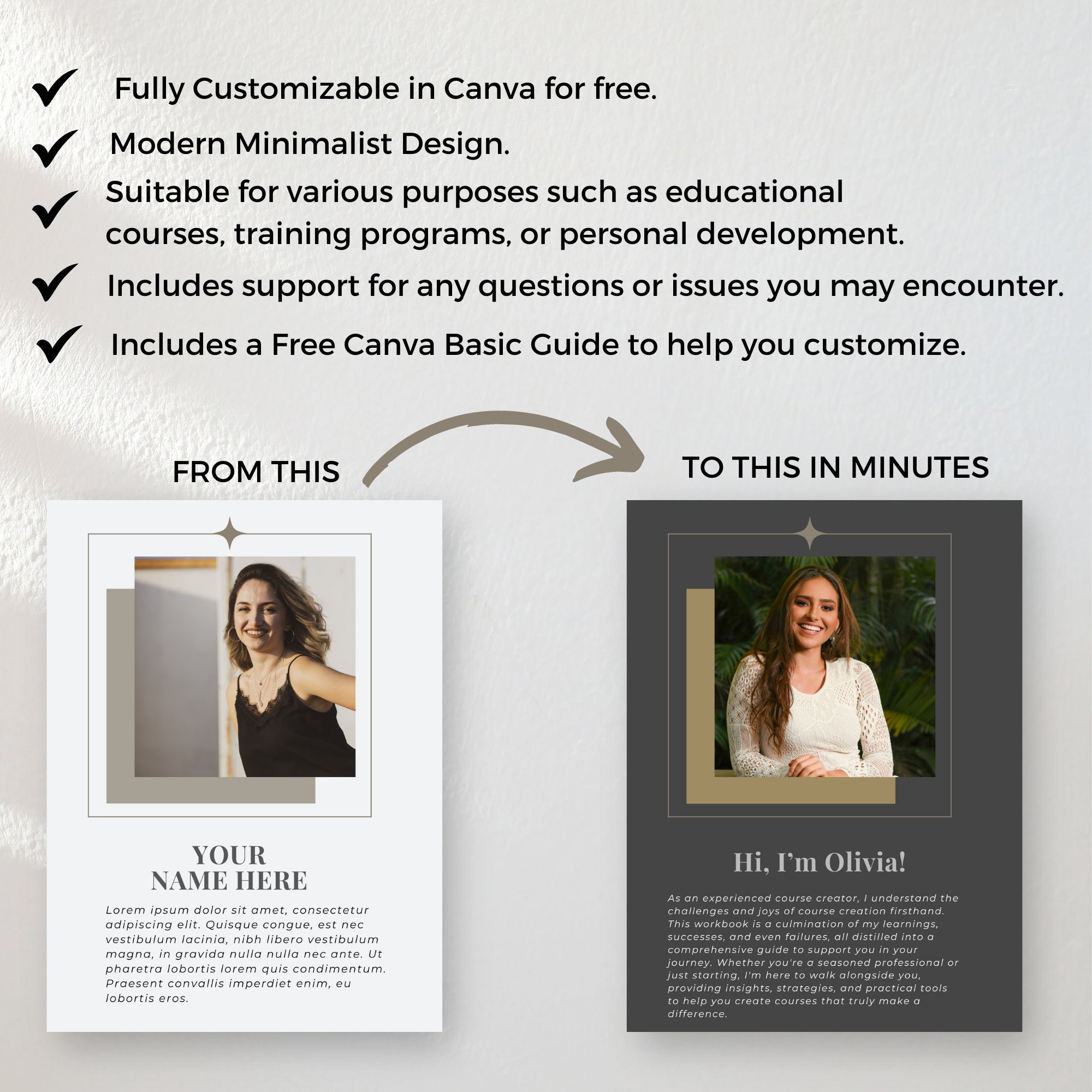 Canva Ebook Template, Workbook Template Ebook, Pdf Ebook Cover Magazine ...