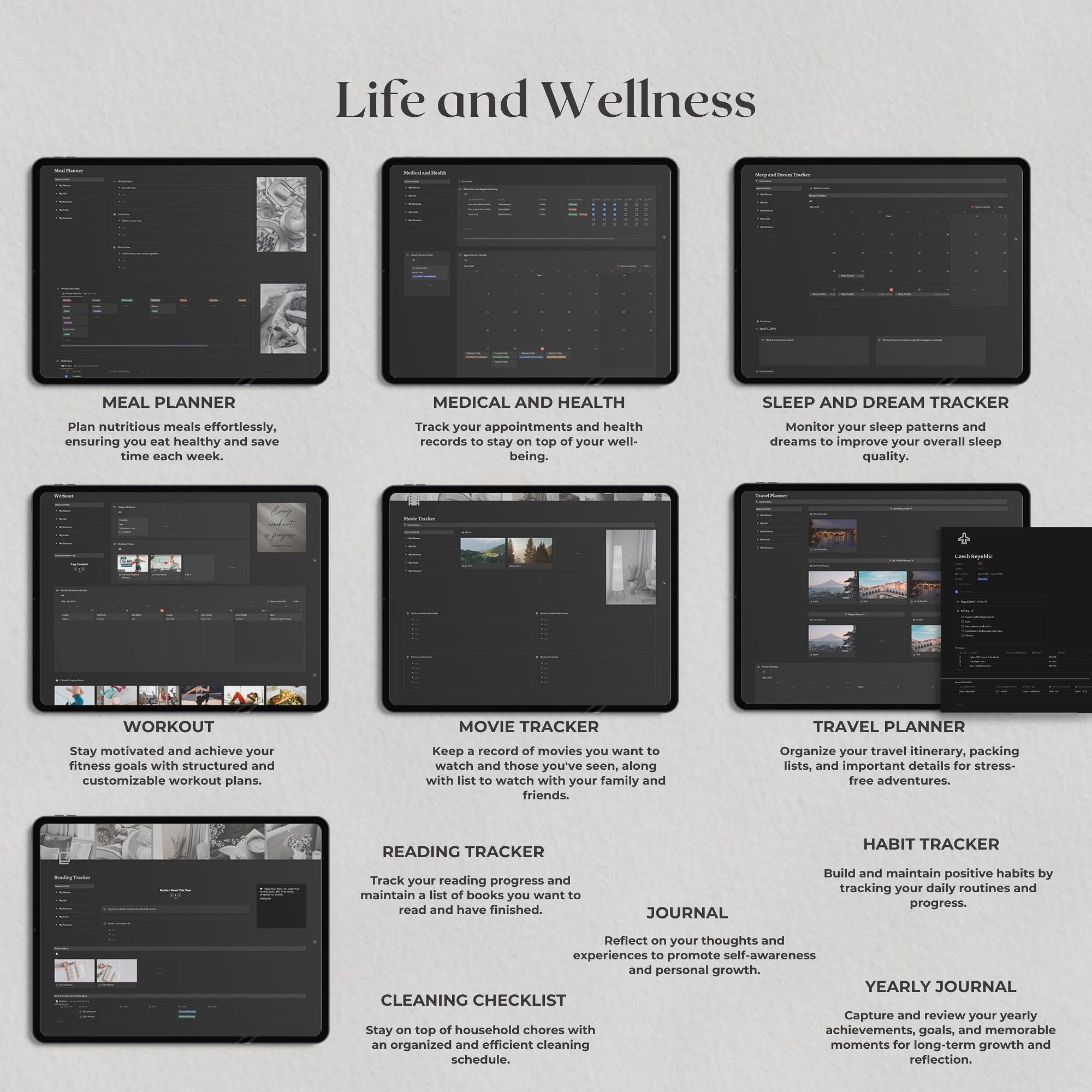 Notion Template Life and Business Planner, Notion Life Planner ...