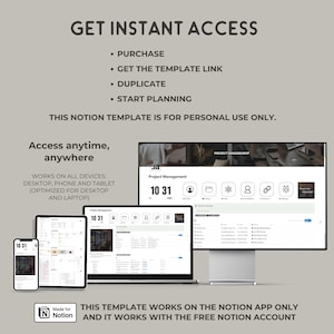Visual Tour of Notion Project Management Template Pages and Features