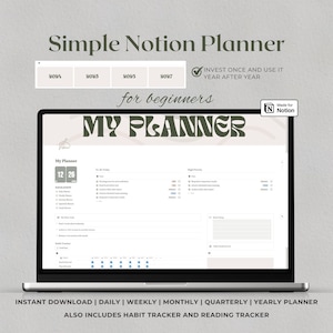Notion Template, Notion Life Planner, Notion Business Template, Notion Planner, Template Notion, Planner Notion, All in one Notion, Notion