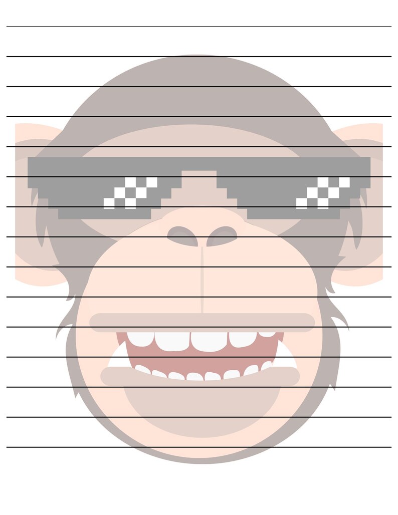 Stationary Digital Download. Animal Prints in Lines and Unlined Format ...