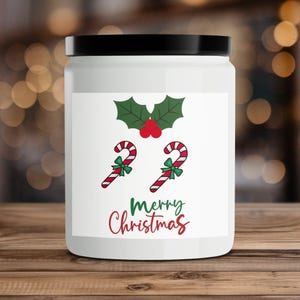 Christmas Holiday Themed Candles Decorative Christmas Candles Festive Scented Candles Holiday Home Decor Gift
