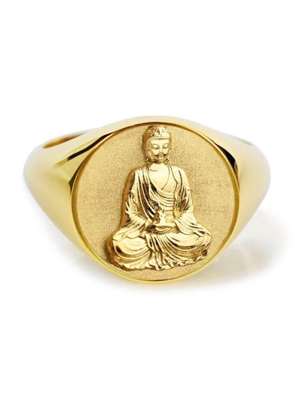 Gold Buddha Ring UK