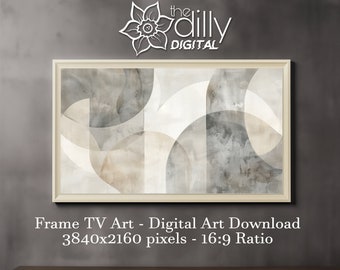 Samsung Frame TV Art Abstract Circles Art Digital Download for Frame TV