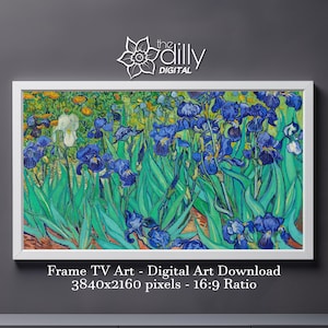 Samsung Frame TV Art | Irises | Vincent van Gogh | Digital Download | Famous Art | Instant Download