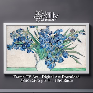 Samsung Frame TV Art | Irises | Vincent van Gogh | Digital Download | Famous Art | Instant Download