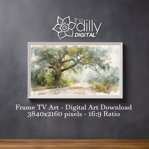 Frame TV Art Watercolor Tree Digital Art Digital Download for Frame TV