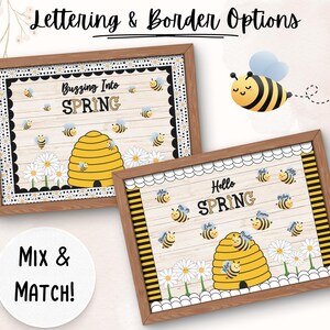 Spring Bulletin Board Kit Classroom Library Door Display Class Decor ...