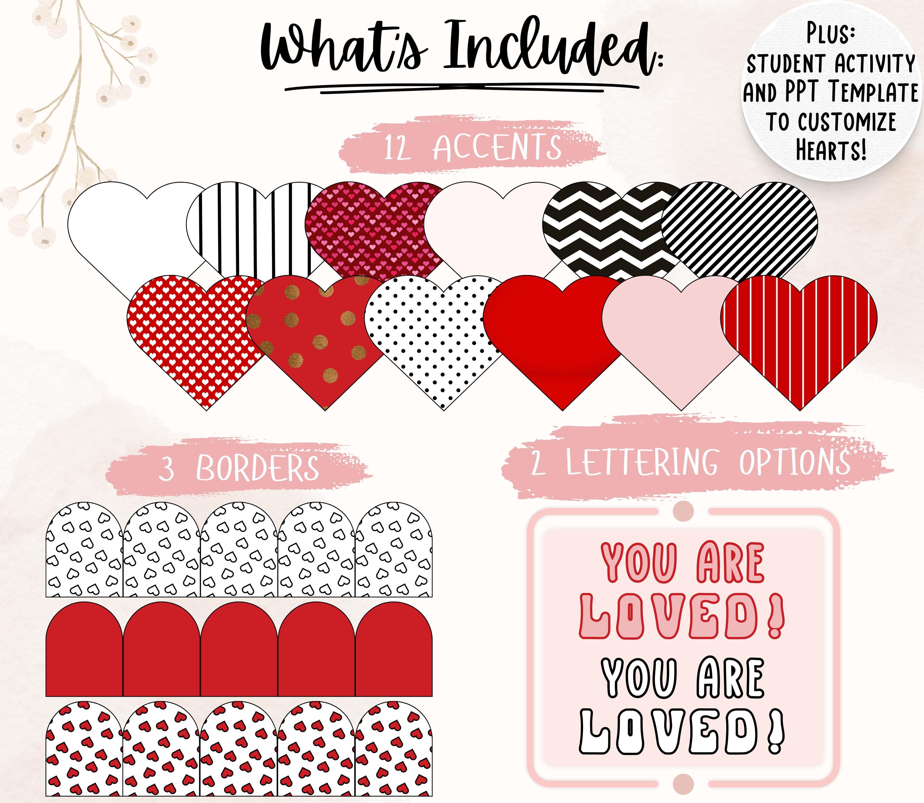 Valentines Day Door Bulletin Board Activity Display Kit You Are Loved ...
